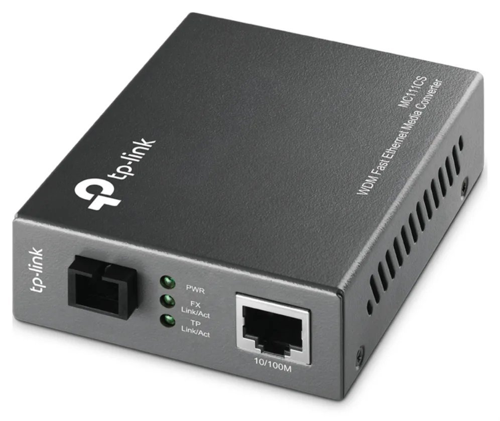 TP-Link MC111CS convertidor de medio 1000 Mbit/s 1550 nm Monomodo Negro