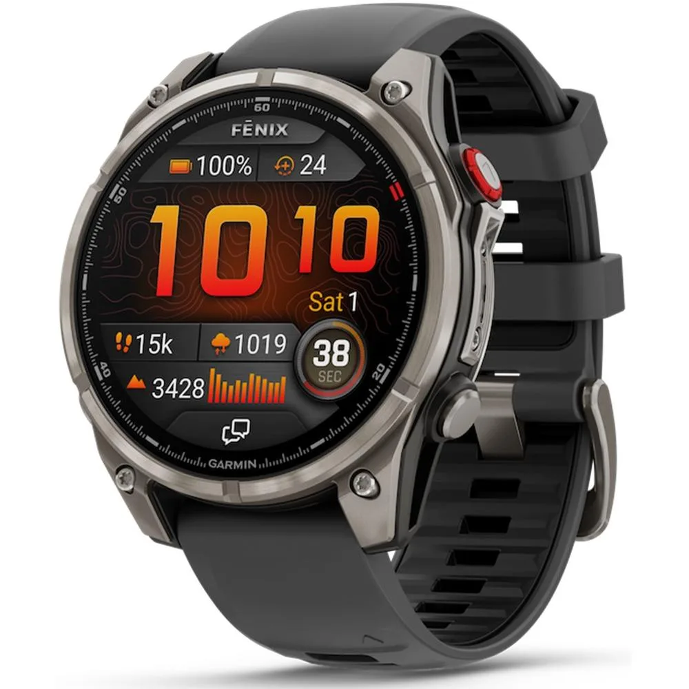 Garmin fenix 8 pro zafiro - 47mm - smartwatch premium gps multideporte - conectividad satelital y lte - pantalla táctil amoled - altavoz y micrófono integrados - mapas y hasta 15 días de autónomía - grafito