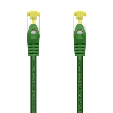 Cable de Red RJ45 SFTP Aisens A146-0480 Cat.7/ 25cm/ Verde