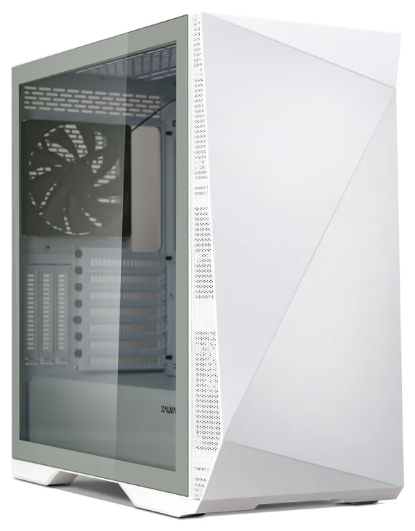 Zalman Z9 Iceberg ATX Mid Tower PC Case, White fan Midi Tower Blanco