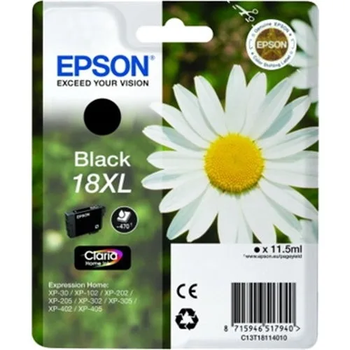 Cartucho tinta epson t181140 xl negro alta capacidad xp - 102 - 205 - 305 - 405 - 30 - margarita