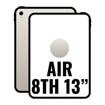 Apple iPad Air 13" 8th Wi-Fi Cell/ 5G/ M4/ 128GB/ Blanco Estrella