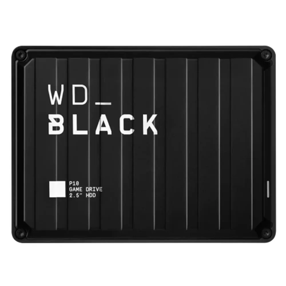 Disco duro externo wd western digital 4tb black p10 game drive 2.5 pulgadas micro usb tipo b negro