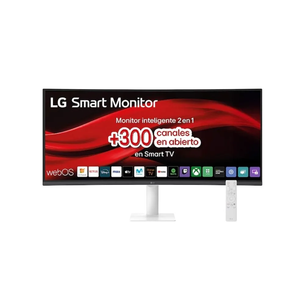Monitor curvo smart 32 pulgadas lg 34u601sa - w wqhd 100hz