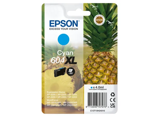 Cartucho epson 604xl cian c13t10h24010 xp2200 wf - 2910 piña