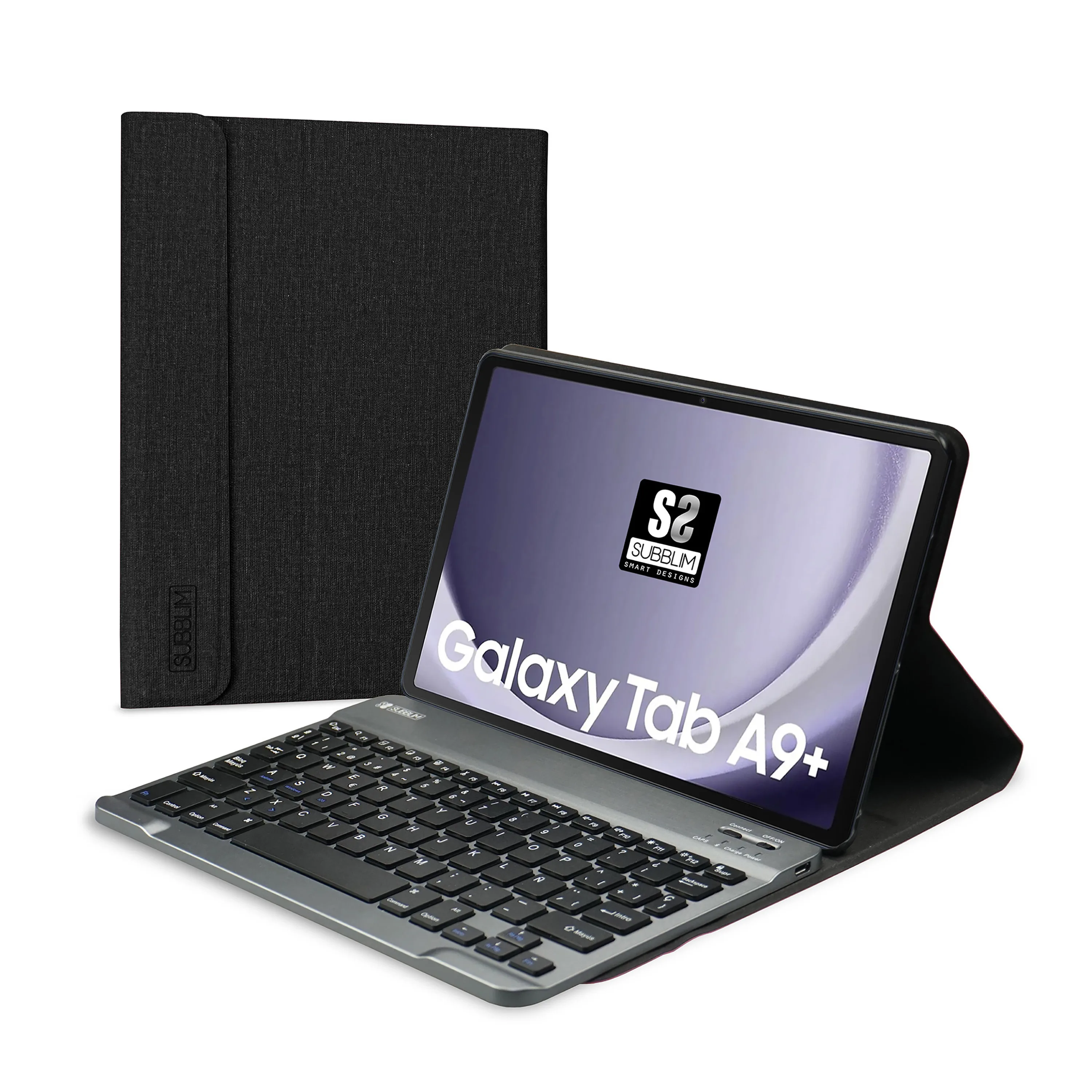 Funda + teclado subblim keytab pro para tablet samsung a9+ 11 pulgadas