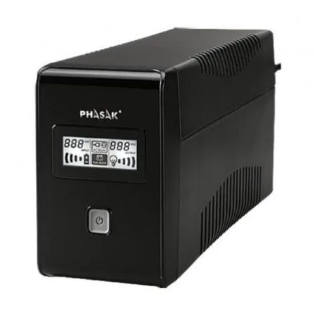 Sai ups phasak 850va interactivo avr 2 x schuko ph 9485 lcd 0.85kva