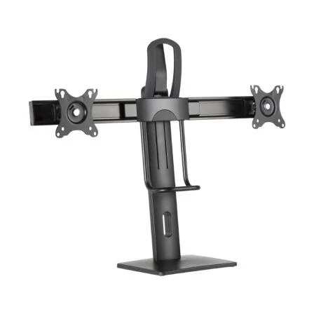 Soporte de Sobremesa con Contrapeso para 2 Monitores Aisens DT27TSR-065/ Giratorio/ Inclinable/ hasta 6kg
