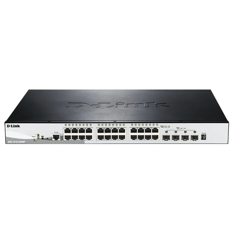D-Link DGS-1510-28XMP-E Switch L2 24xGB PoE 4x10Gb