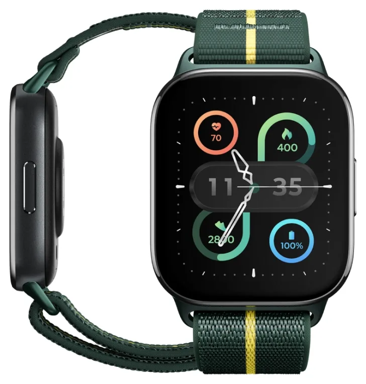 Motorola moto watch fit 4,83 cm (1.9") OLED 44.5 mm Digital Pantalla táctil Verde, Gris GPS (satélite)