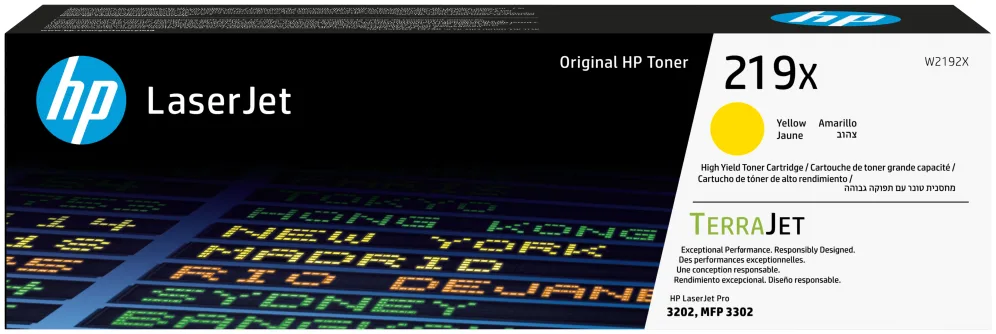 HP Cartucho de Tóner Original LaserJet 219X de alta capacidad amarillo