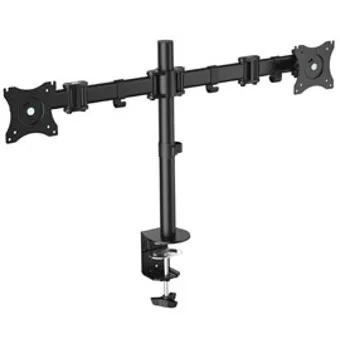Soporte doble pantalla equip 13 pulgadas - 27 pulgadas inclinable giratorio 360º max 8 kg vesa max 100x100