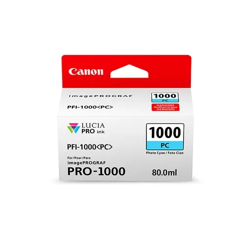 Cartucho canon pfi - 1000pc foto cian pro - 1000