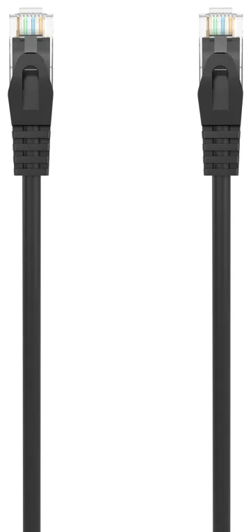 AISENS Cable de Red Latiguillo RJ45 LSZH Cat.6A 500 Mhz UTP AWG24, Negro, 1.5M