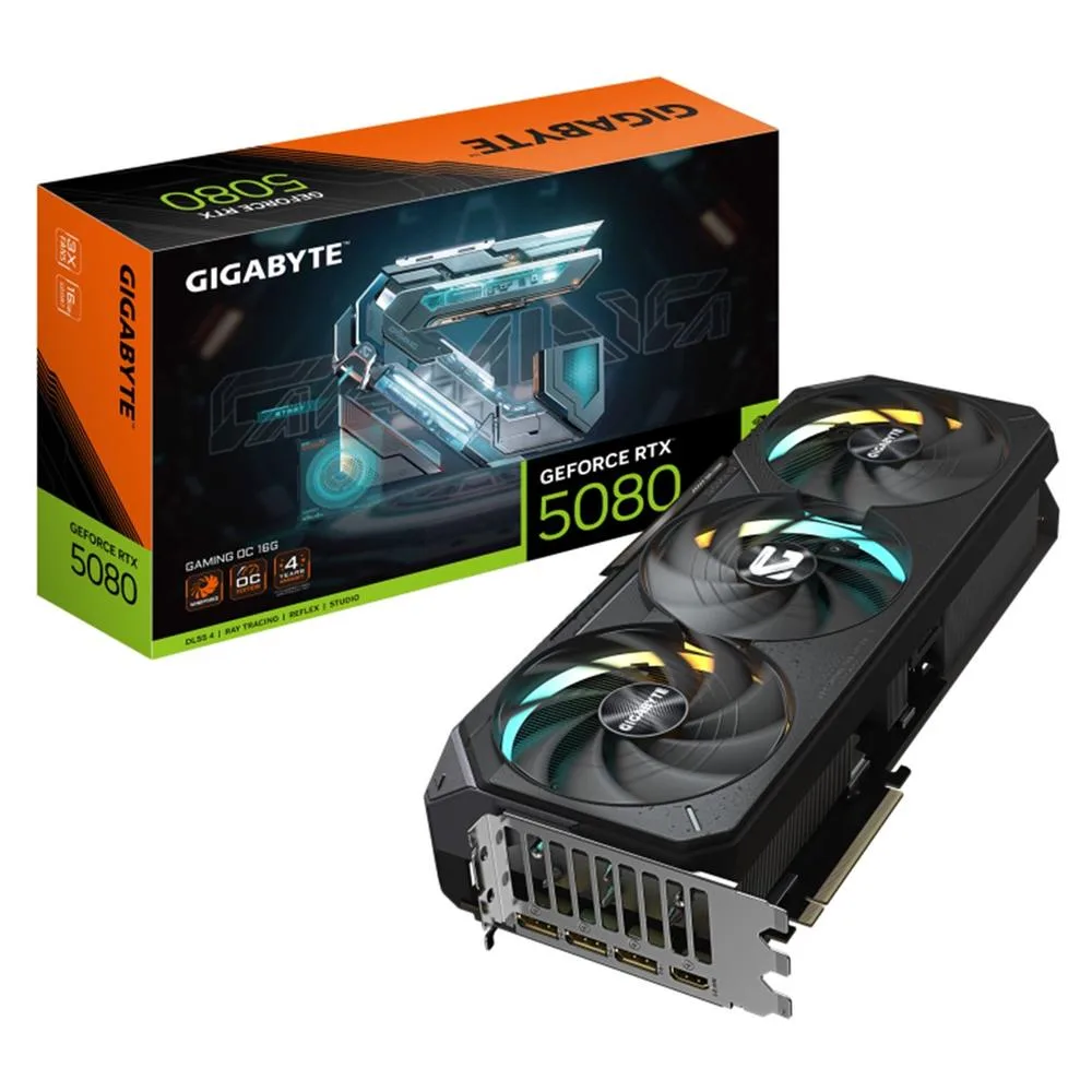 Tarjeta Gráfica Gigabyte GeForce RTX 5080 Gaming OC/ 16GB GDDR7
