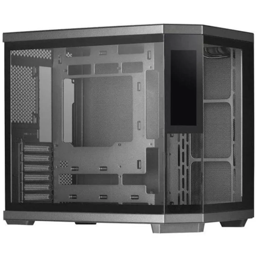 Caja ordenador mars gaming mc3tcorelcd atx cristal templado negra