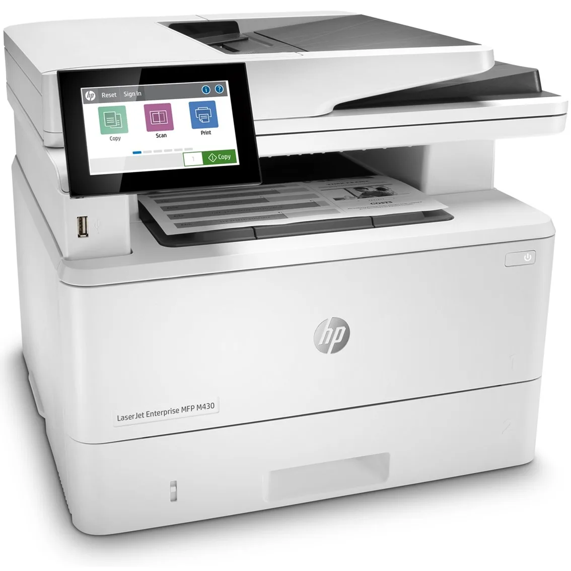 Multifuncion laser hp enterprise m430f monocromo fax - a4 - red - duplex