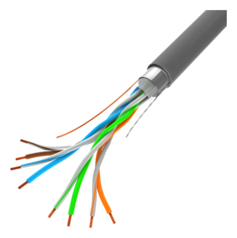 Bobina 100mb - s lanberg ftp rj45 solido cca awg24 305m gris