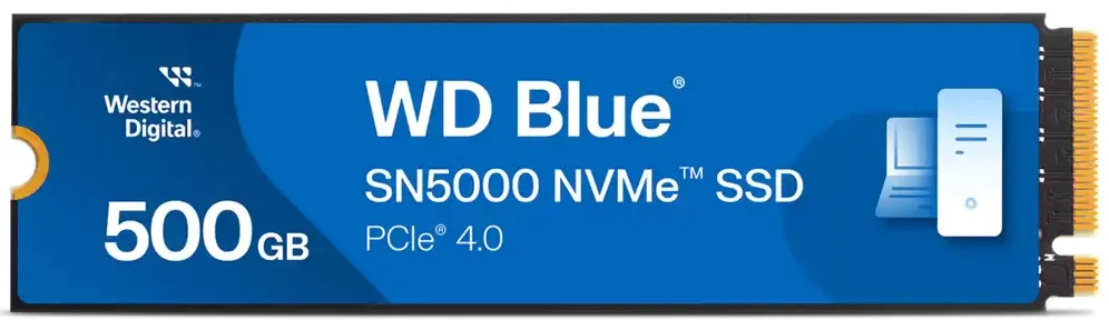 Disco SSD Western Digital WD Blue SN5000 500GB/ M.2 2280 PCIe Gen4