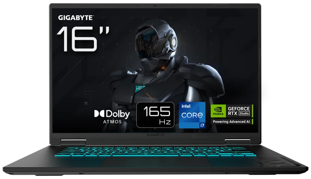 Portatil gigabyte a16 cvhi3es864sd i7 - 13620h - 32gb - ssd 1tb - rtx 5060 8gb - 16 pulgadas fhd+ - freedos