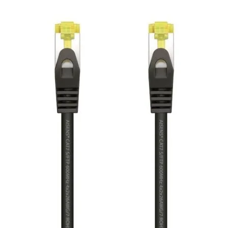 Cable de Red RJ45 SFTP Aisens A146-0485 Cat.7/ 50cm/ Negro