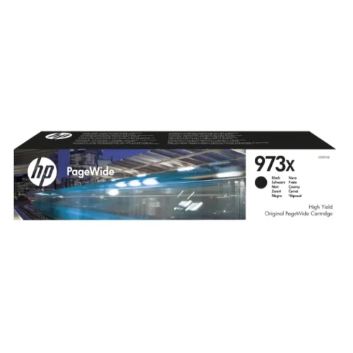 HP Cartucho negro original PageWide 973X de alto rendimiento