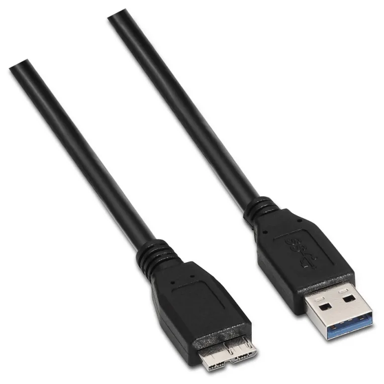 Cable USB 3.0 Aisens A105-0043/ USB Macho - MicroUSB Macho/ Hasta 9W/ 625Mbps/ 1m/ Negro