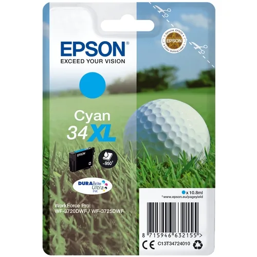 Cartucho tinta epson t3472 cian xl wf3720 - 3720dnf - golf