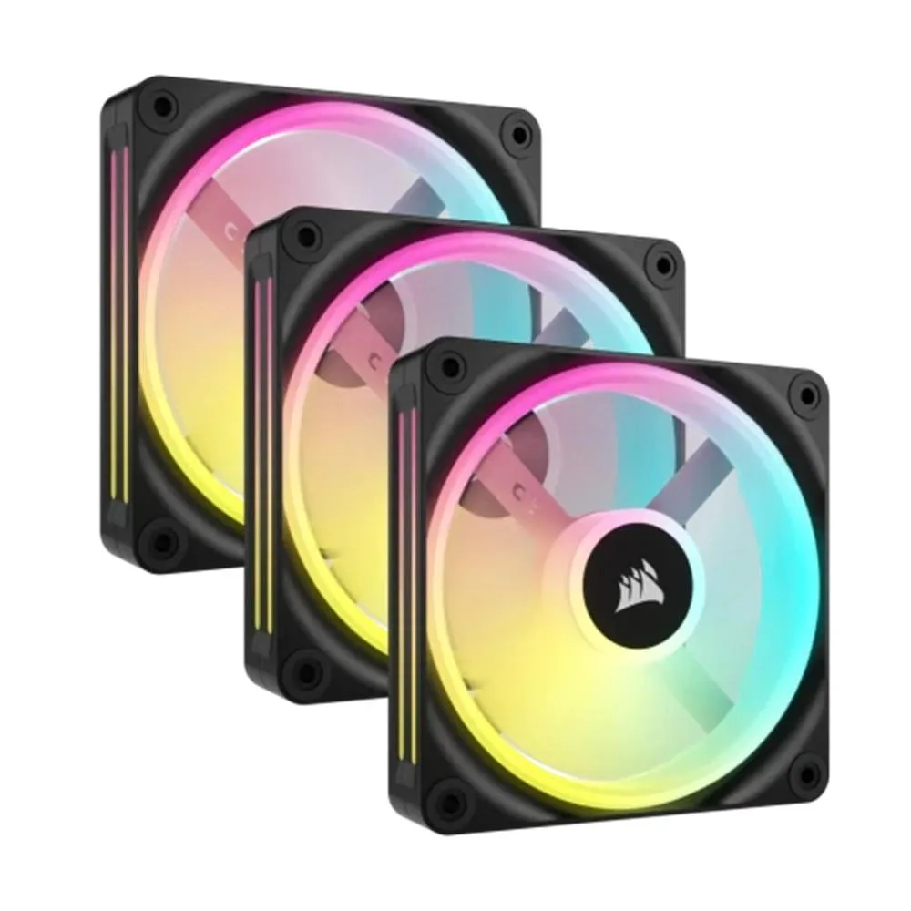 Ventilador caja corsair air co - 9051002 - ww gaming rgb 3x 120mm negro