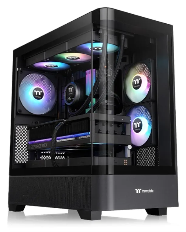 Caja ordenador gaming thermaltake view 290 atx argb cristal templado negro