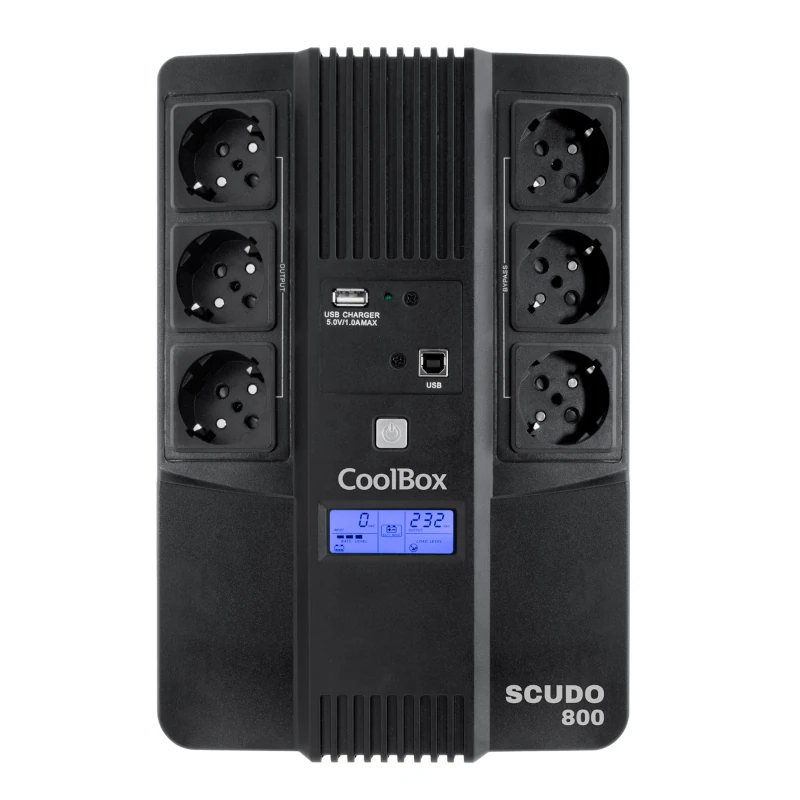COOLBOX SAI SCUDO3 800VA-480W CON PANTALLA LCD