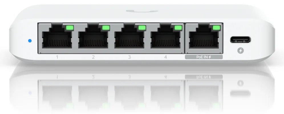 Ubiquiti UniFi Flex Mini 2.5G Gestionado 2.5G Ethernet (100/1000/2500) Energía sobre Ethernet (PoE) Escritorio Blanco