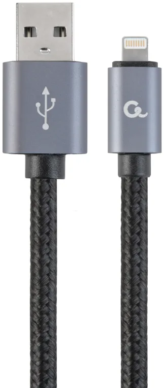 Gembird CCB-MUSB2B-AMLM-6 cable de conector Lightning 1,8 m Negro