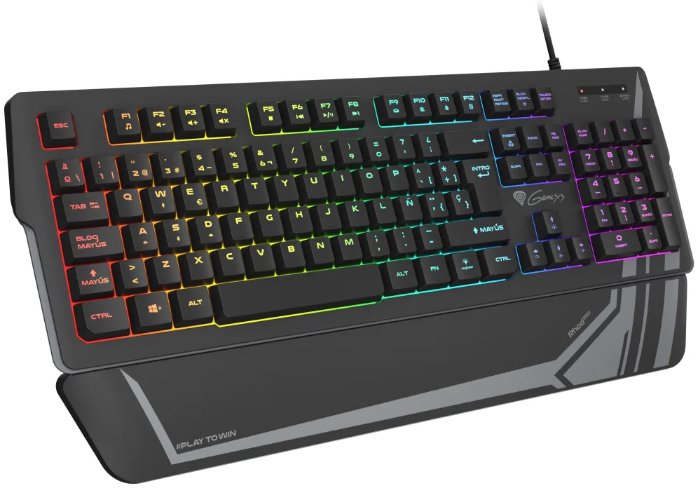 GENESIS Rhod 350 RGB teclado Juego USB QWERTY Español Negro