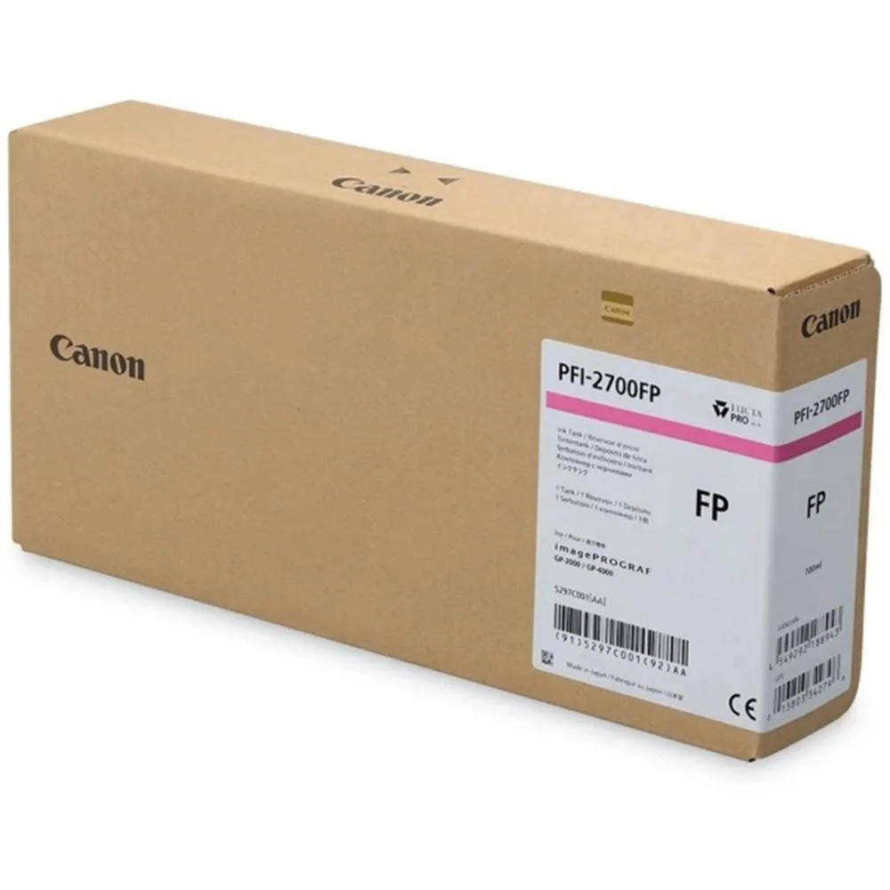 Cartucho tinta gran formato canon pfi - 2700 rosa fluorescente