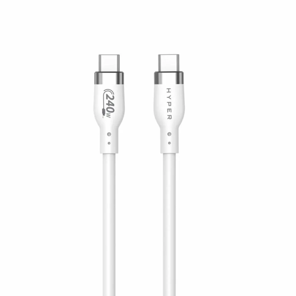 HYPER HJ4002WHGL cable USB USB 2.0 2 m USB C Blanco