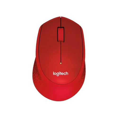 Mouse raton logitech m330 optico wireless inalambrico silent plus rojo
