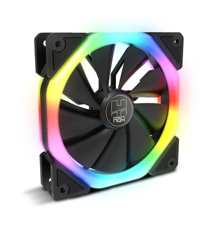 Ventilador caja nox hummer s - fan 1200mm dual ring argb