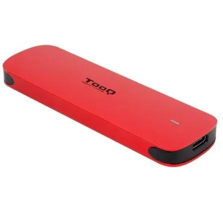 Carcasa disco duro tooq tqe - 2201r para ssd m.2 usb - c roja