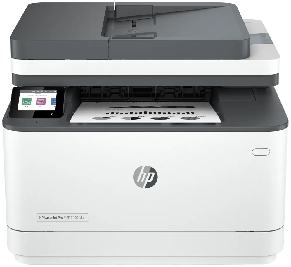 HP LaserJet Pro 3102fdn Multifunction Blanco y negro Impresora, Solo Ethernet; Fotocopiadora, escáner