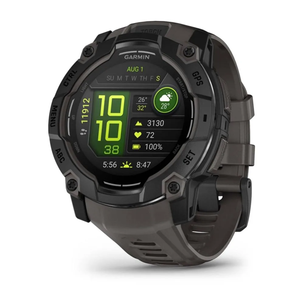 Smartwatch garmin instinct 3 amoled gps 1.3 pulgadas 4gb linterna sensor avanzado negro
