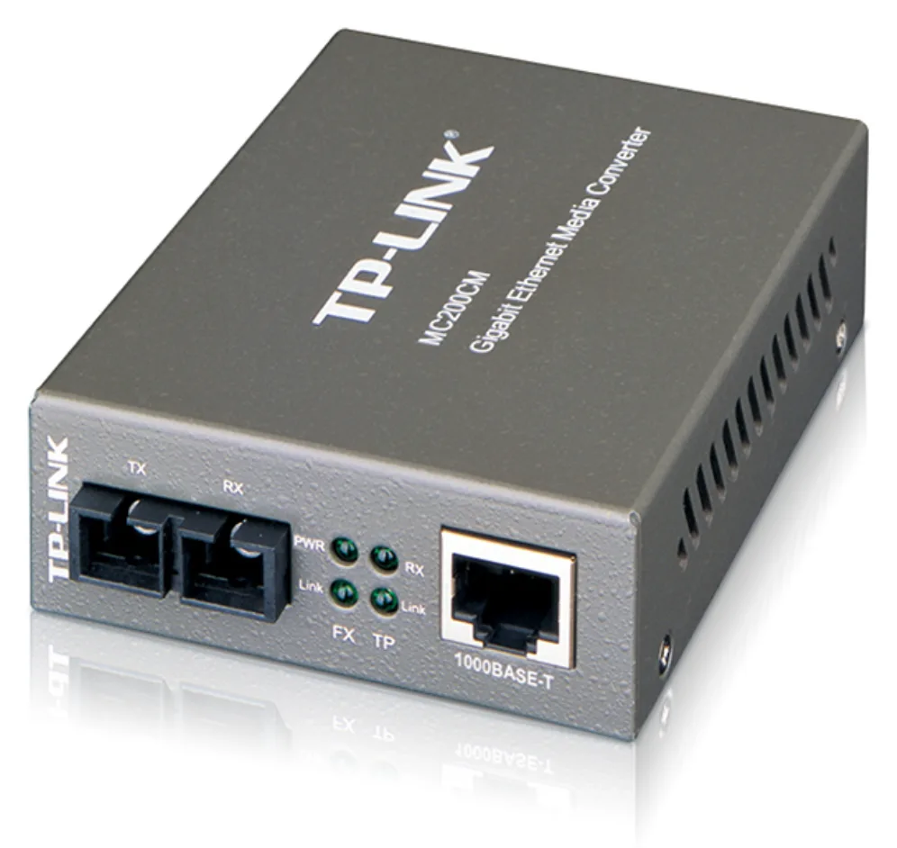 Modulo fibra tp - link mc200cm 1000 convertidor multimedia
