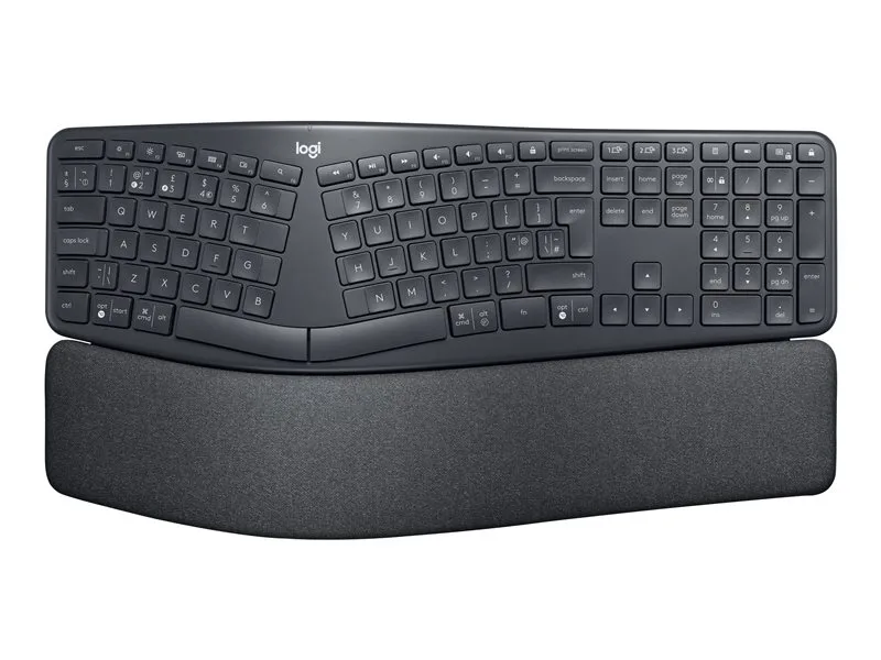 Teclado logitech ergo k860 split for business con logi bolt bluetooth wireles inalambrico grafito