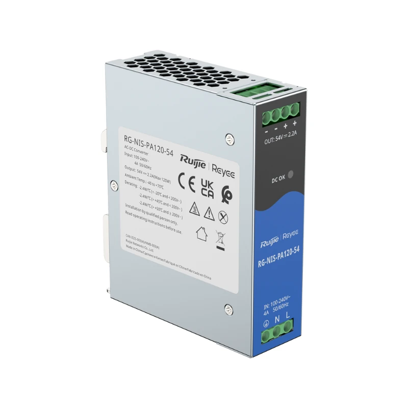 Reyee AC-DC 120W DIN-Rail Power Supply for industr