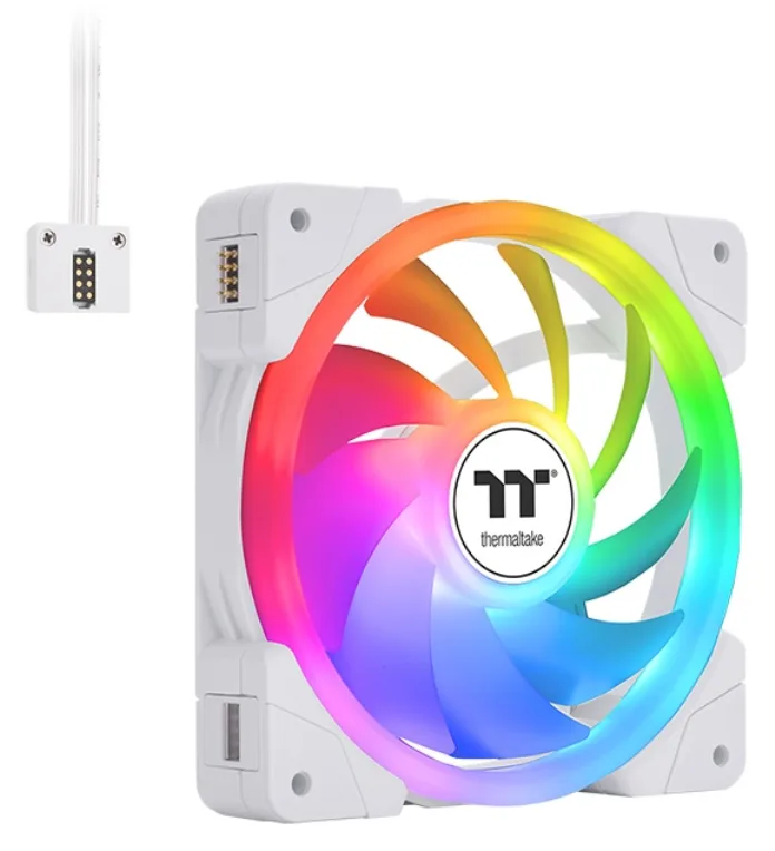 Ventilador caja thermaltake swafan ex14 argb 3x 140mm blanco