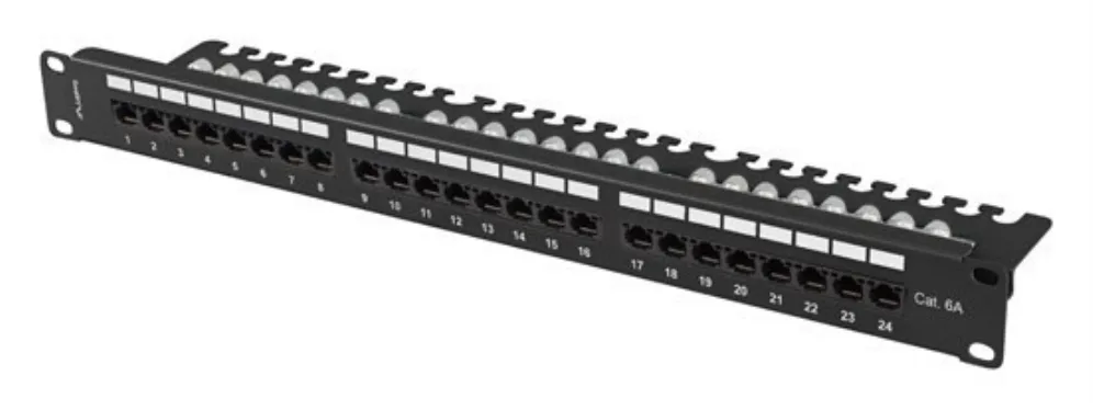 Lanberg PPUA-1124-B panel de parcheo 1U