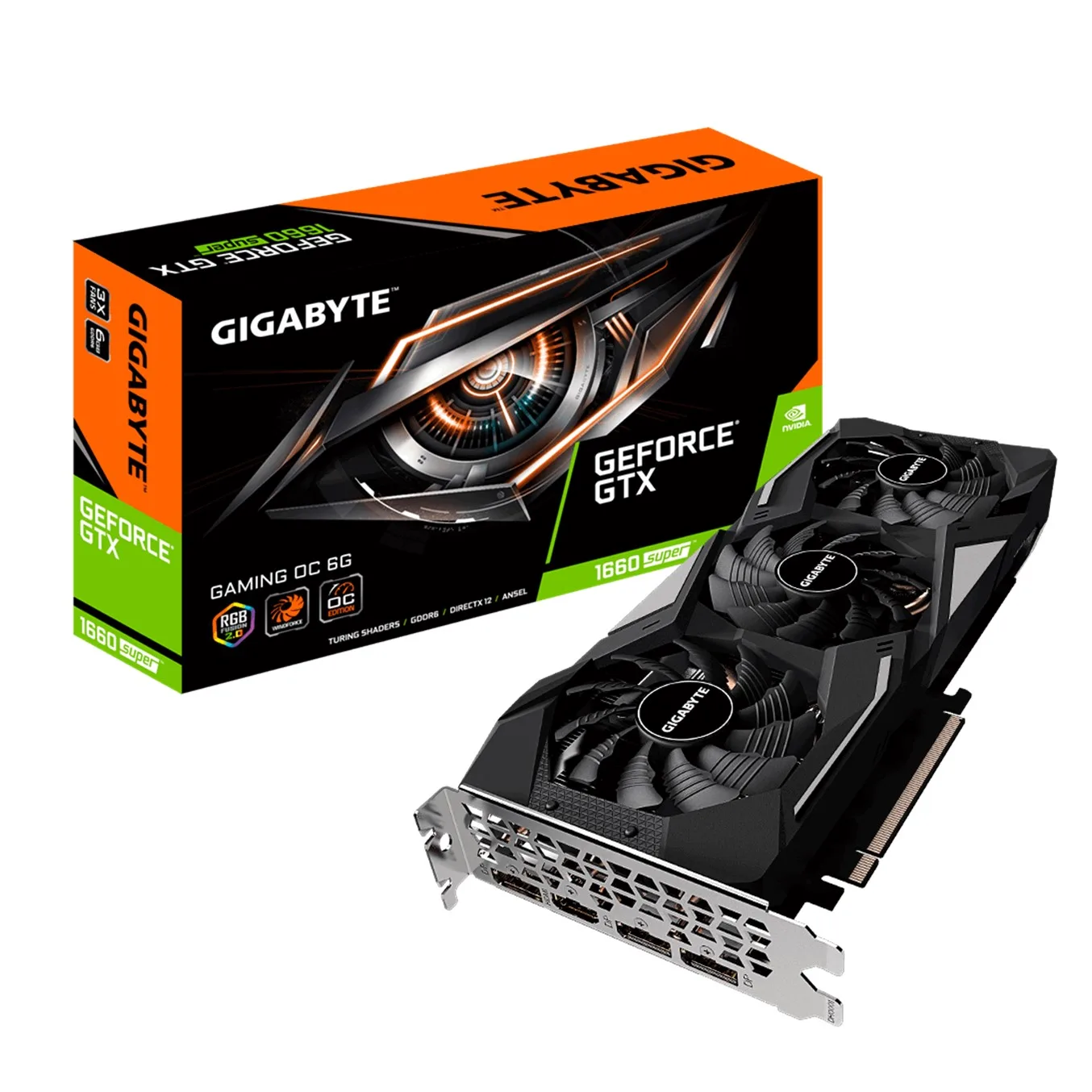 GIGABYTE GV-N166SOC-6GD tarjeta gráfica NVIDIA GeForce GTX 1660 SUPER 6 GB GDDR6