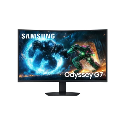 Monitor Gaming Curvo Samsung Odyssey G7 G75F 37"/ 4K/ 1ms/ 165Hz/ VA/ Regulable en altura/ Negro