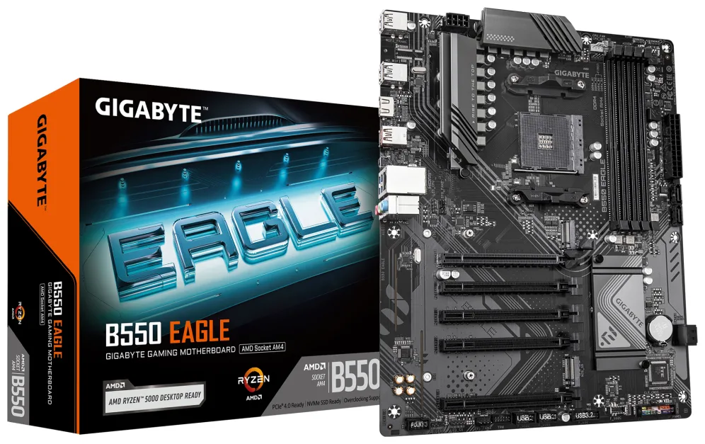 Placa base gigabyte b550 eagle atx - 4x ddr4 - 4x sata3 am4