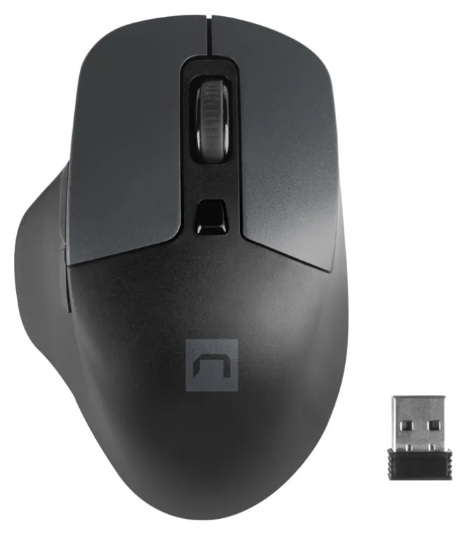 NATEC BlackBird 2 ratón Oficina Ambidextro RF inalámbrico IR LED 1600 DPI